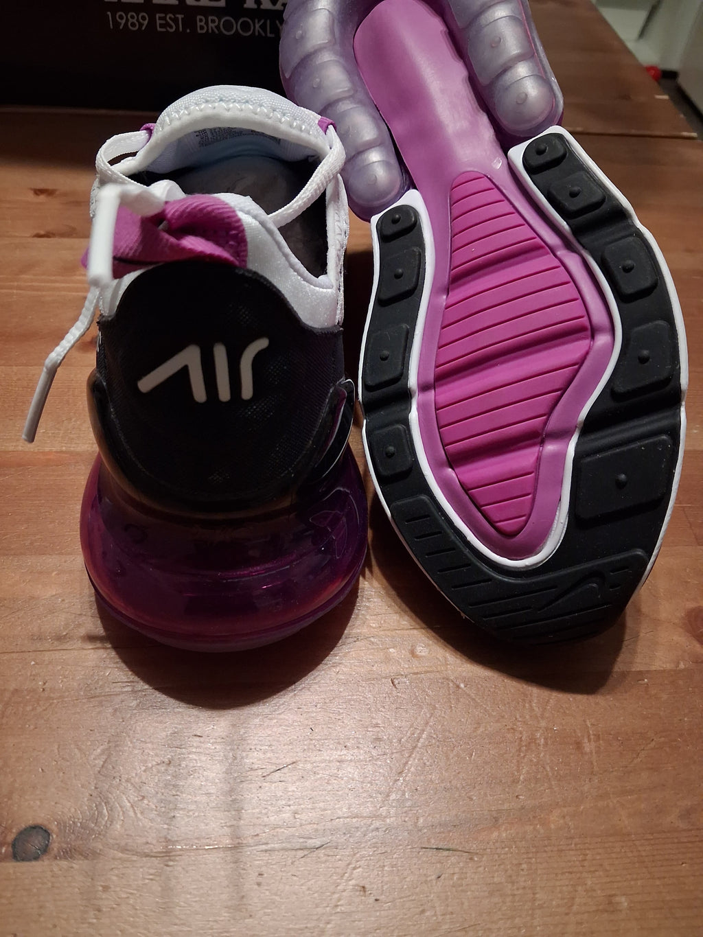 nike Air max 270 white/black - fuchisa dream (37.5)(AH6789 113)