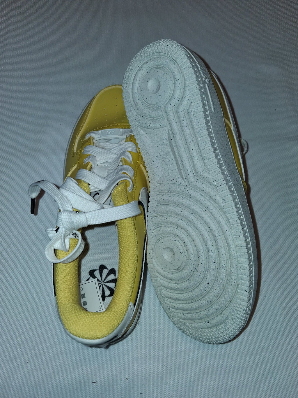 nike air Force 1 lv8 gs tour yellow, sail Black (38)(DQ0359 700)