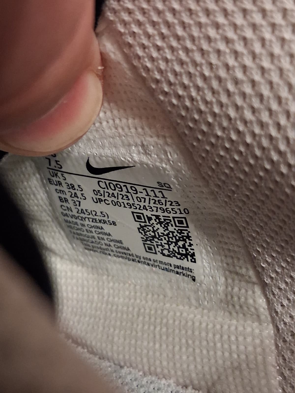 Nike air Force 1 Shadow Glaze (38.5) (CI0919-111)