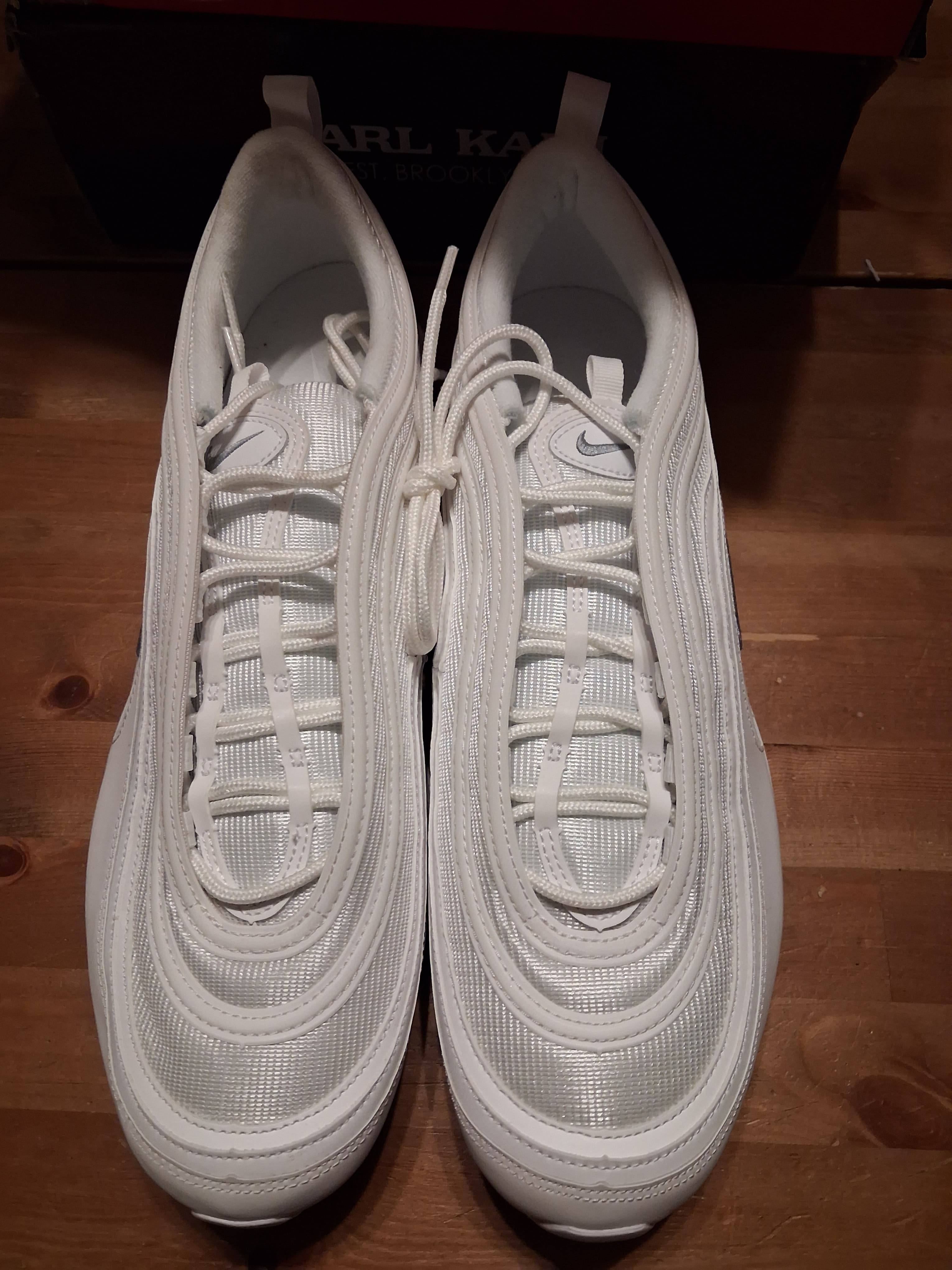 nike Air max 97 white/ wolf grey - black (49.5)(921826 101)