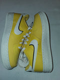 nike air Force 1 lv8 gs tour yellow, sail Black (38)(DQ0359 700)