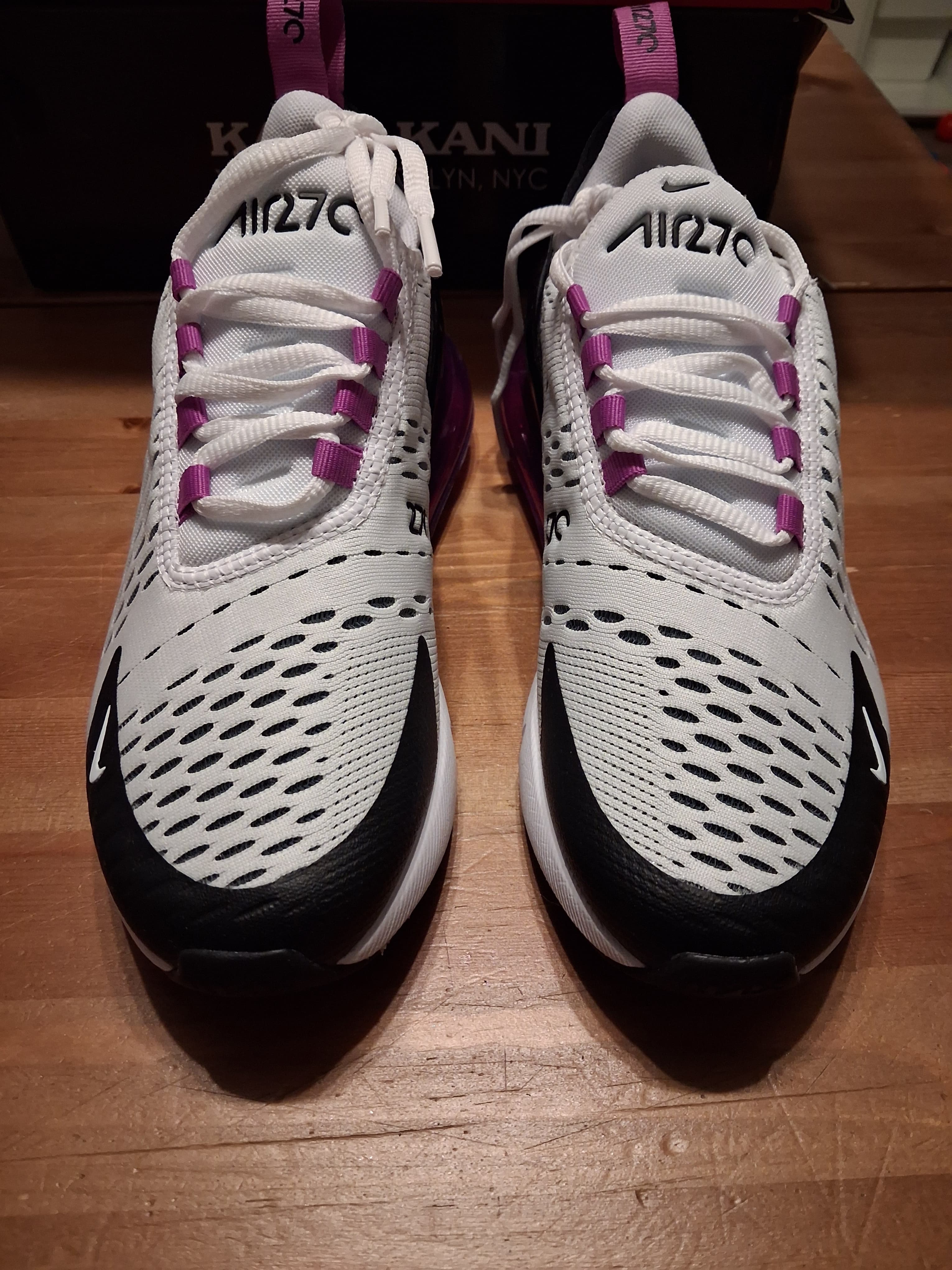 nike Air max 270 white/black - fuchisa dream (37.5)(AH6789 113)