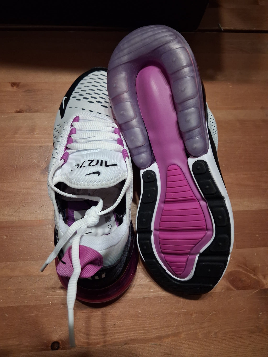 nike Air max 270 white/black - fuchisa dream (37.5)(AH6789 113)