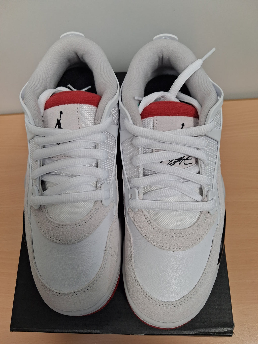 Air Jordan 4 rm (gs) white/versity red - black (38)(FQ7938 102)
