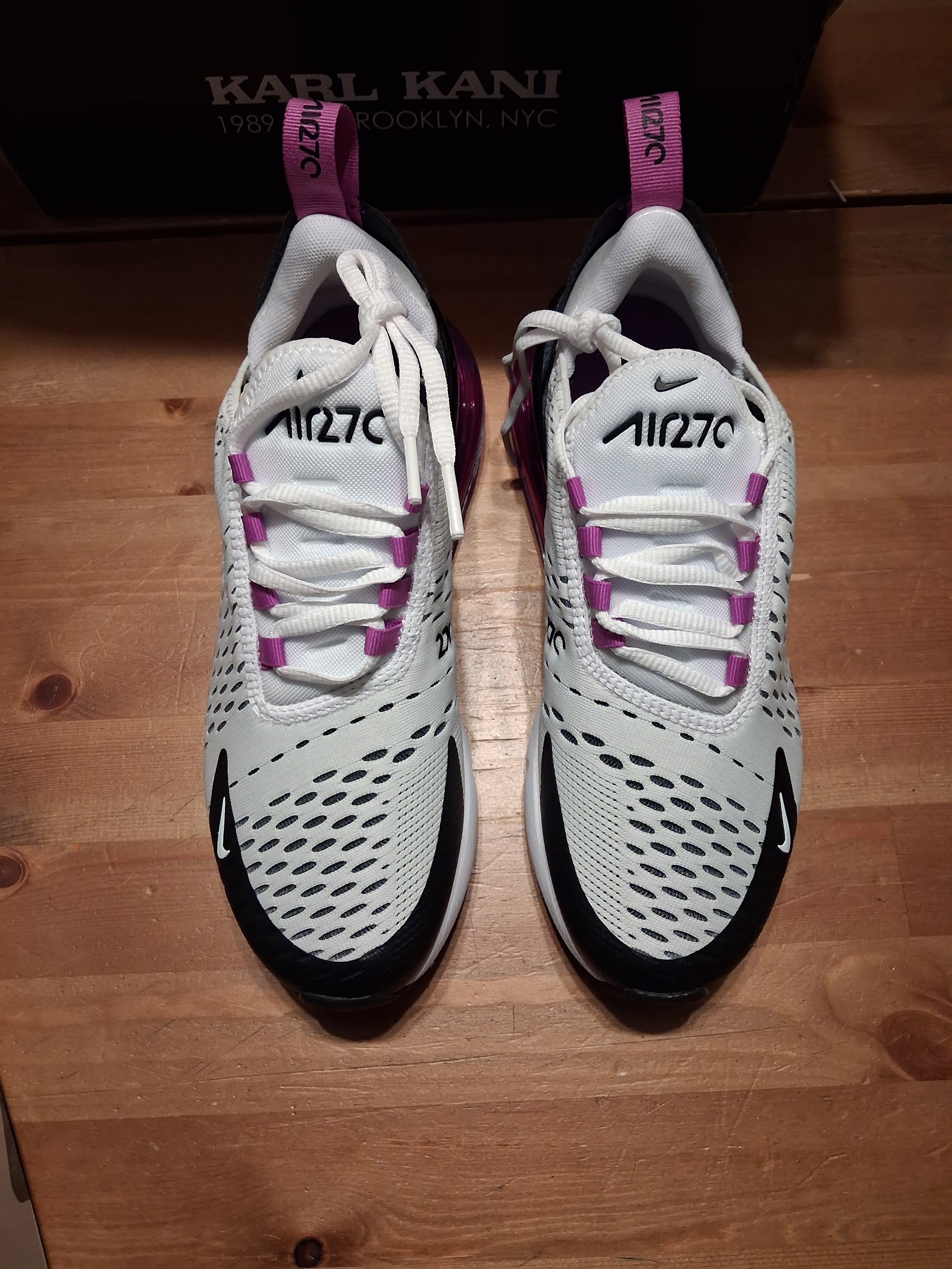 nike Air max 270 white/black - fuchisa dream (37.5)(AH6789 113)