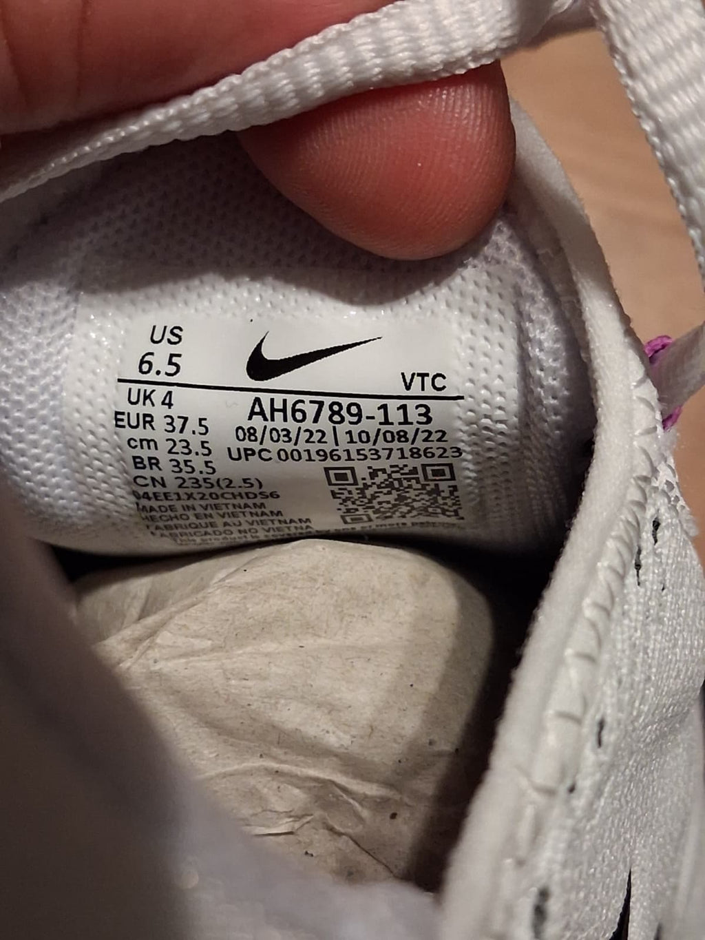 nike Air max 270 white/black - fuchisa dream (37.5)(AH6789 113)