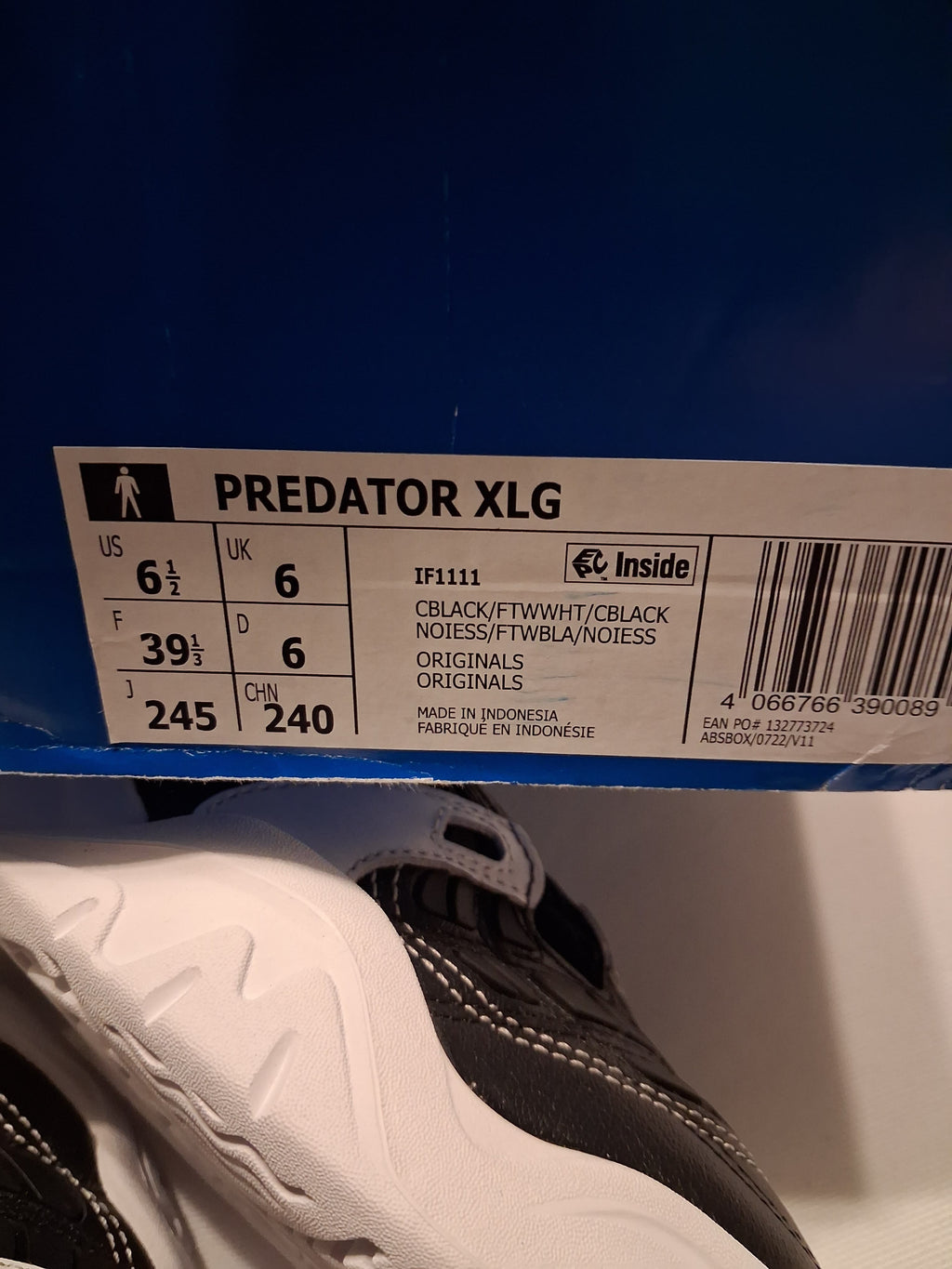 adidas Predator XLG - Lifestyle Version black (39 1/3)((IF1111)