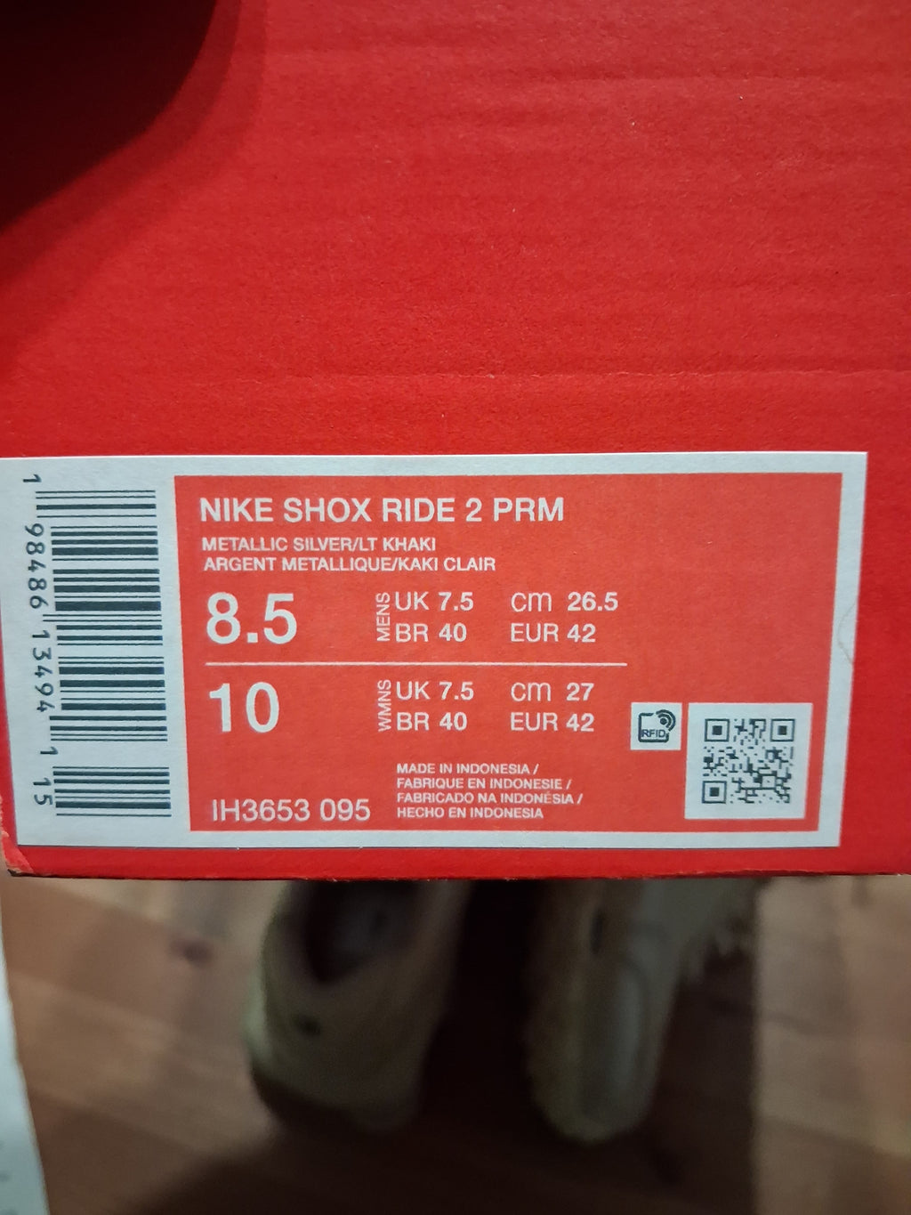nike shox ride 2 prm (42)(IH3653 095)
