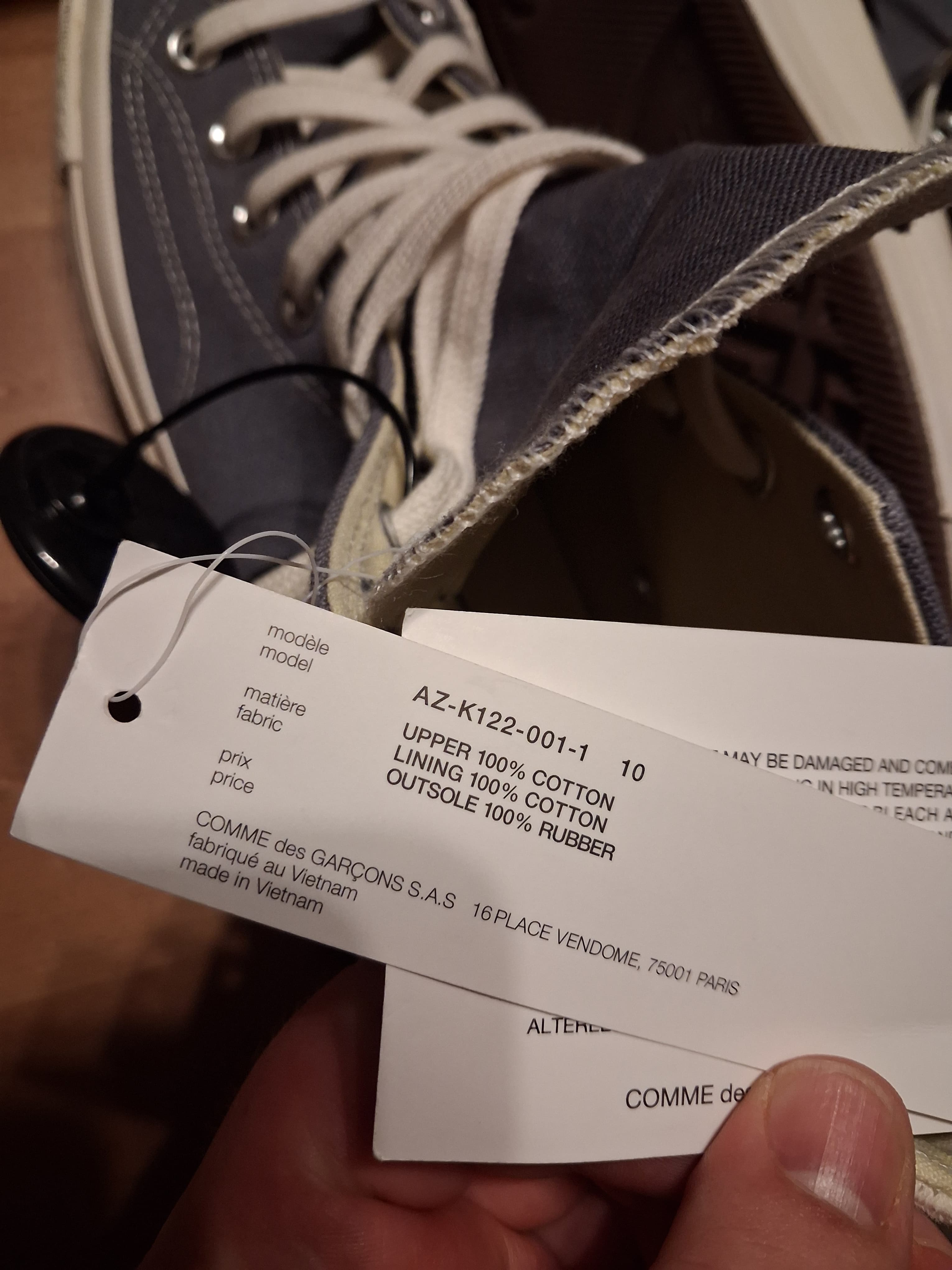 Converse Chuck Taylor All Star 70 Hi x COMME des GARÇONS PLAY(44)(171847C)