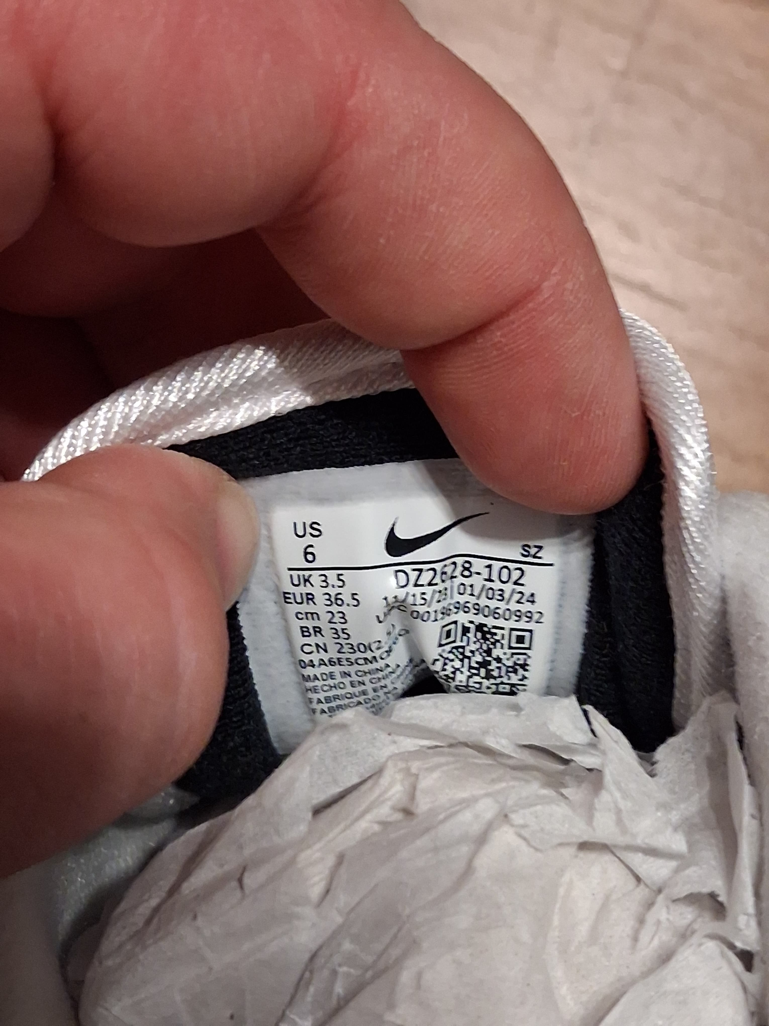 nike air max 1 white/black-summit white (36.5 +37.5)(dz2628102)