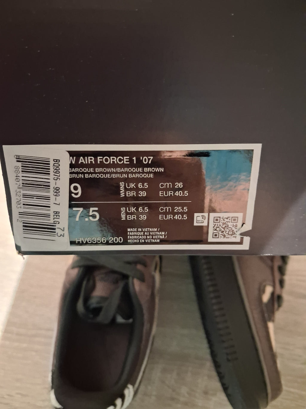 Nike Air Force 1 '07 LV8 3 "Baroque Brown / Animal Pack" (40.5)(HV6356-200)