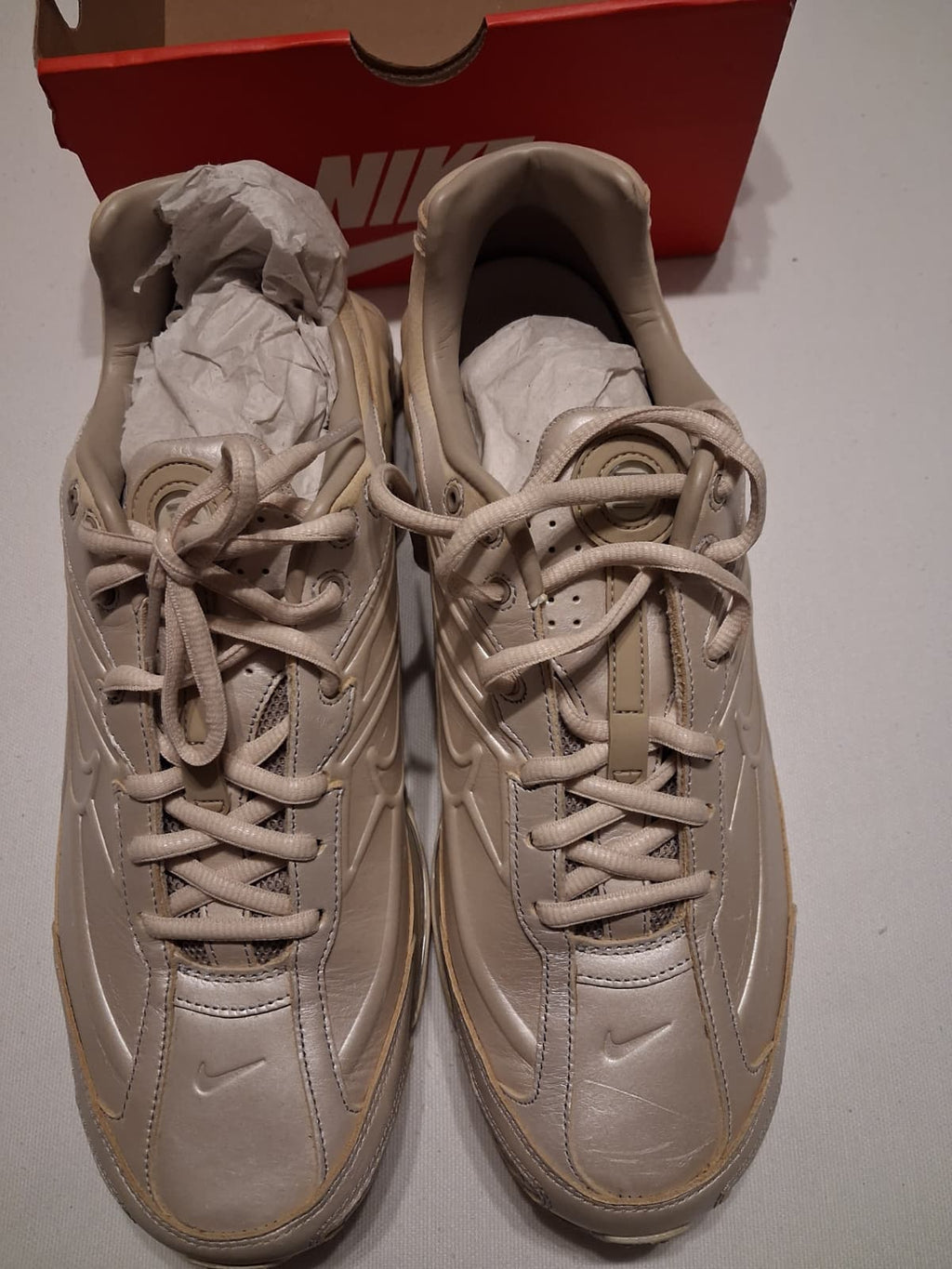 Nike shox ride 2 prm metallic silver/ LT khaki (46)(IH3653 095)