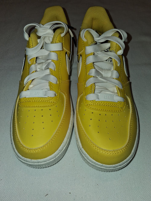 nike air Force 1 lv8 gs tour yellow, sail Black (38)(DQ0359 700)